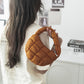 Bag Cloud Bag Niche Plaid Down Cotton Jacket Bag