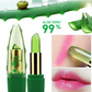 Aloe Vera Gel Color Changing Lipstick Gloss  Moisturizer Anti-drying Desalination Fine-grain Lip Blam Care