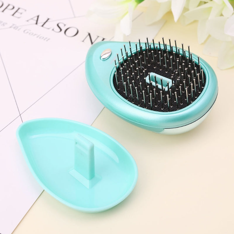 Electric Sound Wave Vibration Magnetic Massage Comb Portable Negative Ion Hair Comb