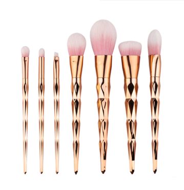 7 makeup brushes, makeup tools, diamond makeup brush foundation brush