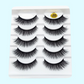 Mink False Eyelashes 3D False Eyelashes Five Pairs Of Soft Cotton Stalk Eyelashes