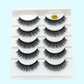 Mink False Eyelashes 3D False Eyelashes Five Pairs Of Soft Cotton Stalk Eyelashes