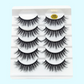 Mink False Eyelashes 3D False Eyelashes Five Pairs Of Soft Cotton Stalk Eyelashes