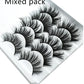 Mink False Eyelashes 3D False Eyelashes Five Pairs Of Soft Cotton Stalk Eyelashes