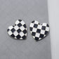 Black And White Checkerboard Anti-exposure Brooch