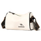 Women's Cowhide Round Trendy Fashion Wide Strap Shoulder Messenger Bag