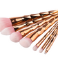 7 makeup brushes, makeup tools, diamond makeup brush foundation brush