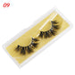 100% Mink Eyelashes 25mm Wispy Fluffy Fake Lashes