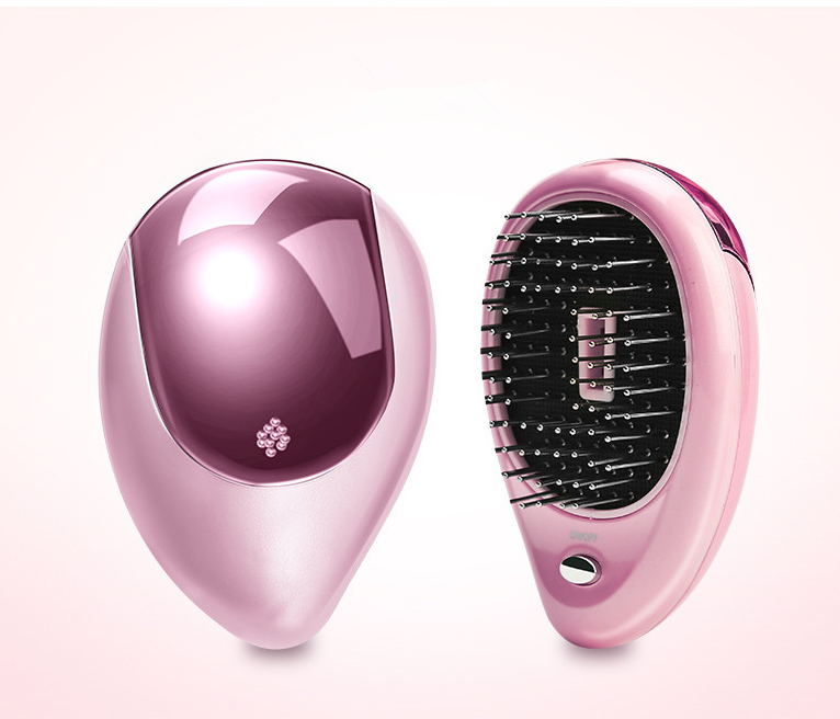 Electric Sound Wave Vibration Magnetic Massage Comb Portable Negative Ion Hair Comb