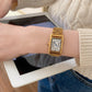 Retro Small Golden Watch Steel Belt Women's Middle Ancient