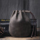 Vintage Cowhide Drawstring Bundle Wallet