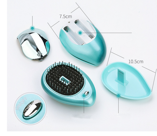 Electric Sound Wave Vibration Magnetic Massage Comb Portable Negative Ion Hair Comb