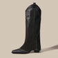 Fashion Boots Retro V Cut High Leg Boot Stud Martin Boots