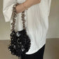 All-match Retro Dark Silver Bell Portable Shoulder Underarm Bag