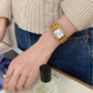 Retro Small Golden Watch Steel Belt Women's Middle Ancient