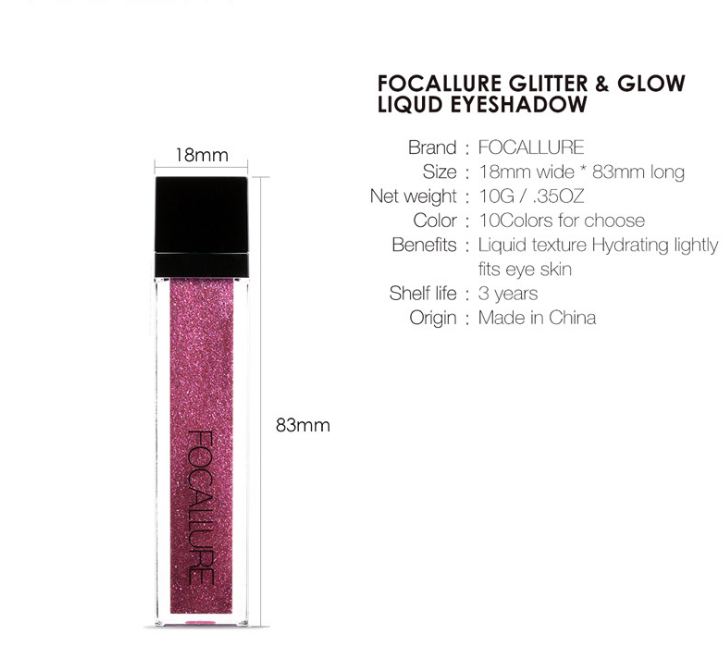 Focallure Shimmer Metallic Liquid Eyeshadow