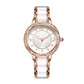 Women's Fashion Simple Ceramic Strap Butterfly Buckle Quartz Watch