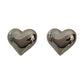 Simple Metal Special-interest Design Three-dimensional Heart-shaped Earrings