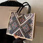 Ethnic Style Shoulder Bag Large Capacity Commuter Totes Women Fashion Shopper Bag For Students