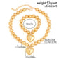 Geometric Beads All-match Beaded Love Necklace And Bracelet