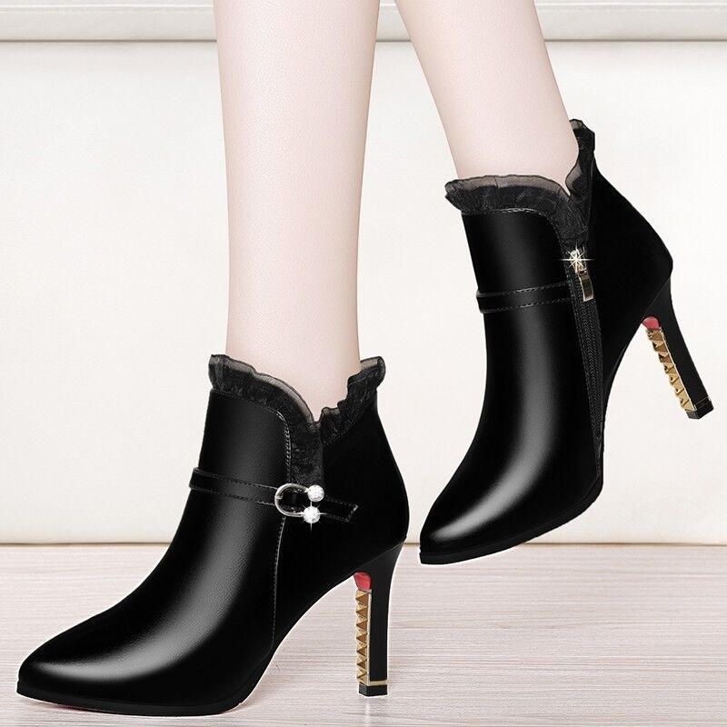 Women's Fashion All-matching High Heel Boots