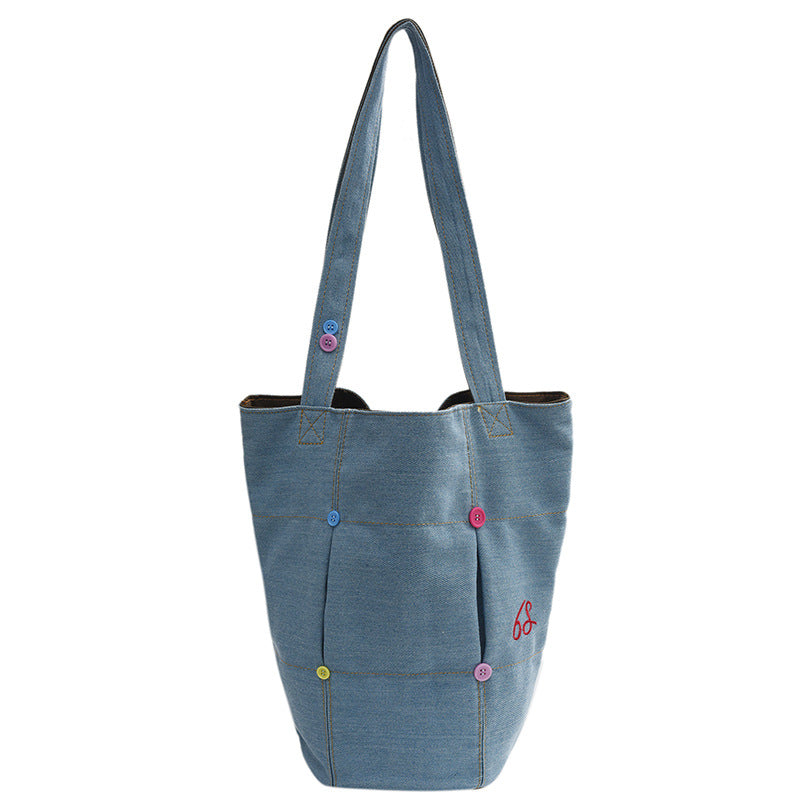 Women's Casual Fashion Large Capacity Denim Shoulder Bag