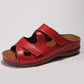 European And American Plus Size Slippers Summer New Velcro Wedge