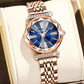 Women's Diamond Mirror Fashion Waterproof Steel Watch